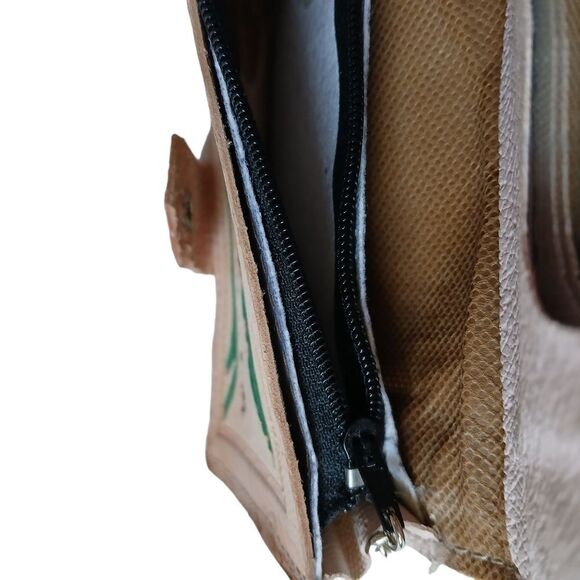 Guatemala Tourist Wallet Leather Embossed Hand Painted Crafts Mexico Unisex - Picture 6 of 14